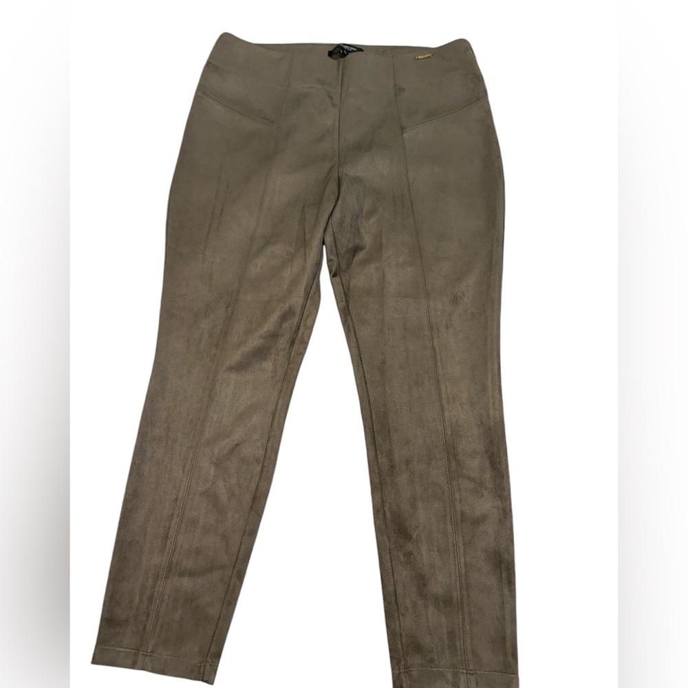Marc New York‎ Andrew Marc Faux Suede brown gray Leggings Sz XL
